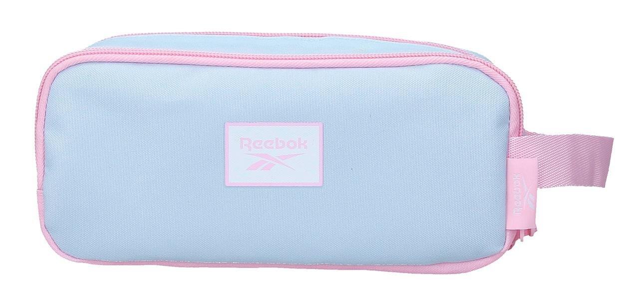Estojo três compartimentos Reebok Monroe 22x10x9 cm azul claro 2/5