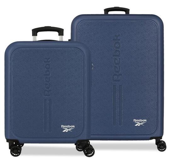 Set di valigie Reebok Boston ABS capacità 93L blu navy