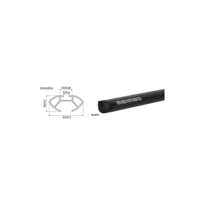 Bare transversale Menabo Delta Black pentru Seat Ibiza IV 2008-2012