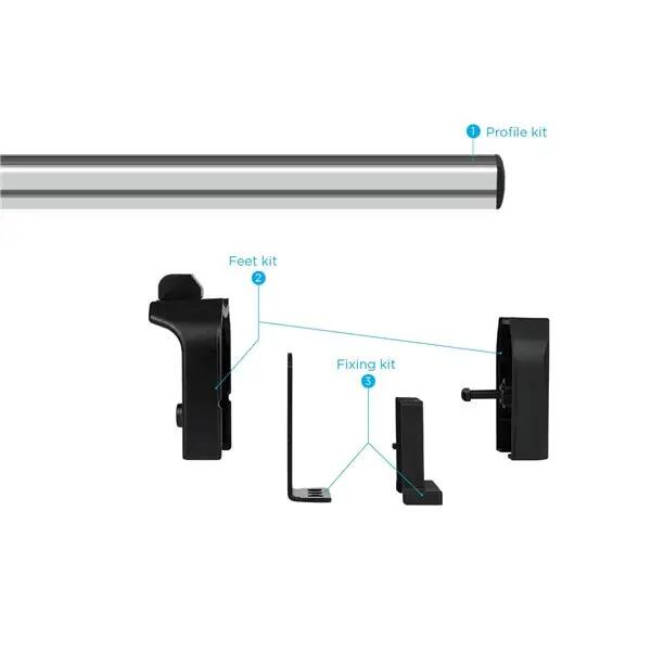 Tetőcsomagtartó Menabo Professional – Renault Kangoo II, 2007-2020, 125 cm, 2 db 5/7