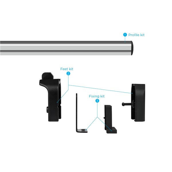Bare transversale Menabo Professional Nissan Nv250 2019+ L3 aluminiu