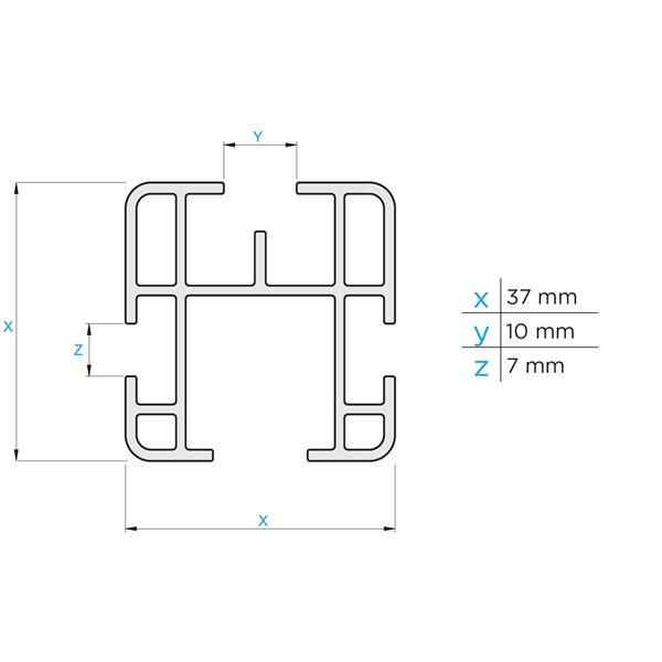 Bare transversale Nissan Nv250 2019+ L1/L2 H1/H2, aluminiu, Menabo Professional