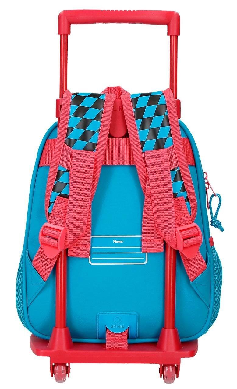 Mochila escolar com carrinho Mickey High speed 23x28x10 cm azul 2/5