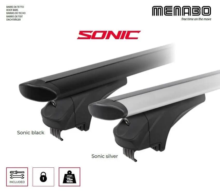 Tetőcsomagtartó Menabo Sonic Silver – Kia X-Cee'd (CD) 2019+, hossz 120 cm, 2 db 6/7