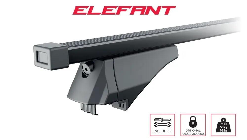 Tetőcsomagtartó Menabo Elefant – Audi A4 (B9/8W) Allroad 2015+, 120 cm, 2 db 6/7