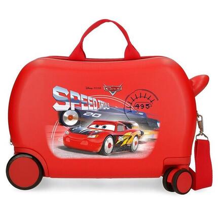 Maleta infantil Cars speed trials ABS con capacidad de 24L rojo
