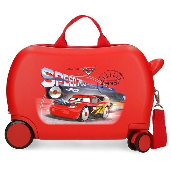 Maleta infantil Cars speed trials ABS con capacidad de 24L rojo
