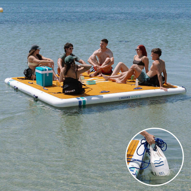 Plataforma Insuflável Antiderrapante 6 Pessoas, até 500 kg, 3,05 m, Branca 5/8