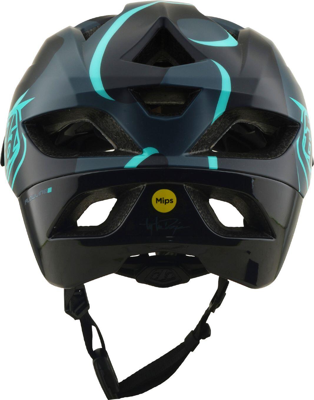 Troy Lee Designs Flowline SE Mips-muts voor mountainbiken, Badge Carbon, Real Te 3/7