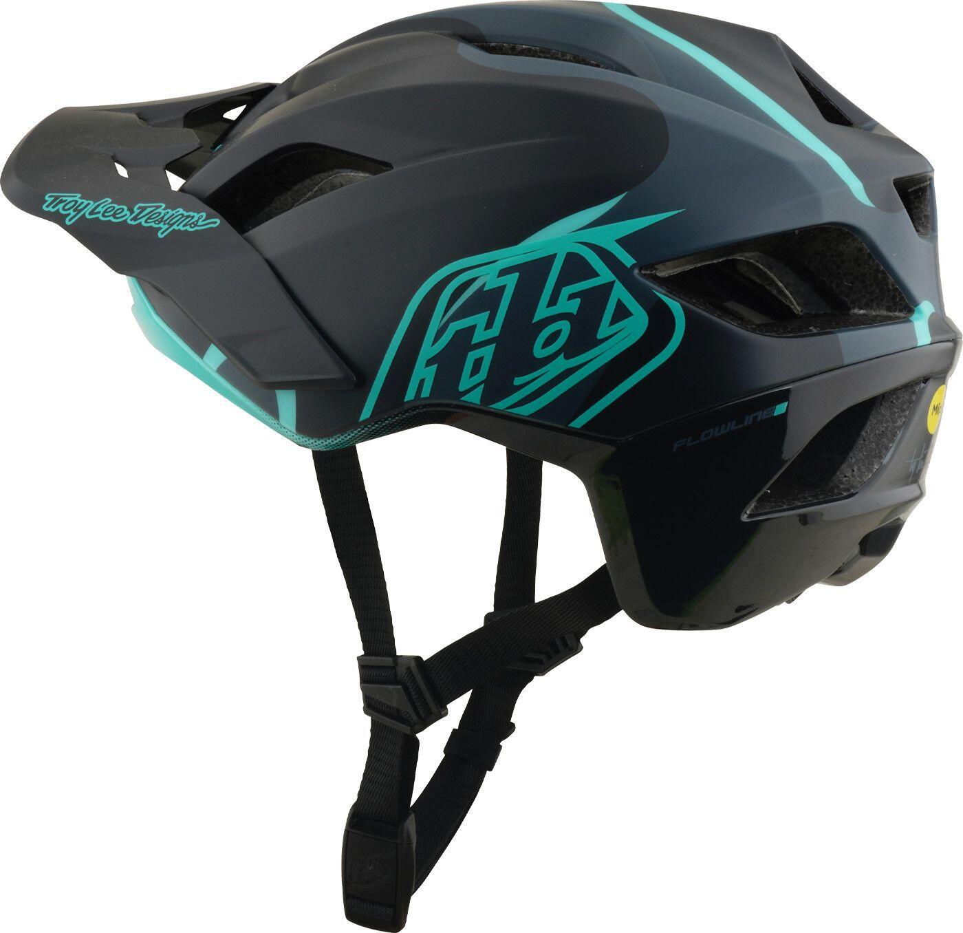Troy Lee Designs Flowline SE Mips-muts voor mountainbiken, Badge Carbon, Real Te 2/7
