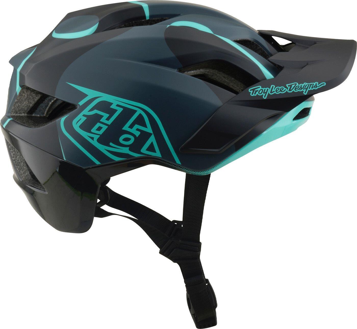 Troy Lee Designs Flowline SE Mips-muts voor mountainbiken, Badge Carbon, Real Te 5/7