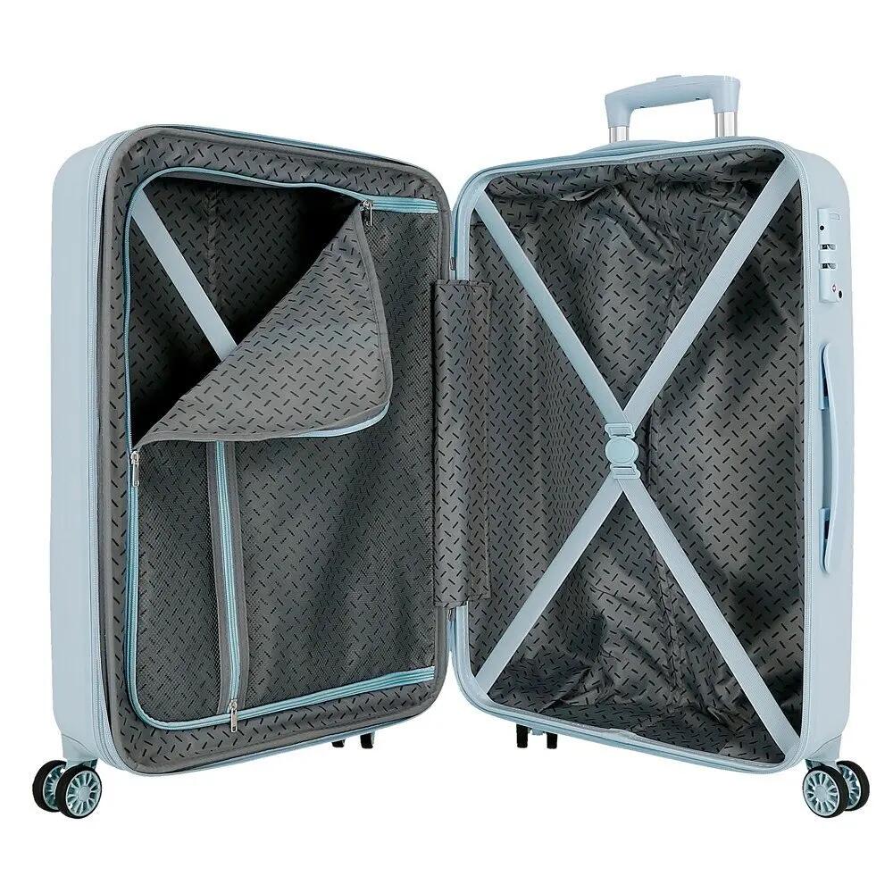 Valise moyenne Stitch playful ABS avec une capacité de 56L bleu clair 4/5