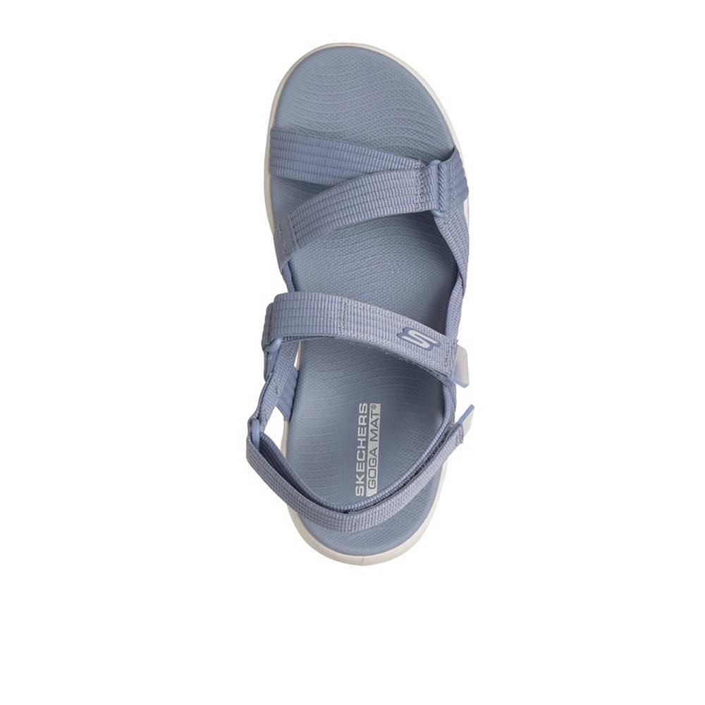 Sandalias Skechers Mujer Go Walk Glide-Step 2.0 Azul 3/4