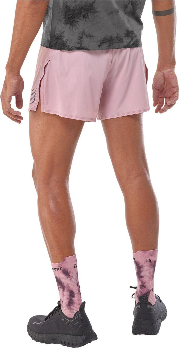 Short Splité Compressport Racing Eat My Dust! Rose Homme 3/5