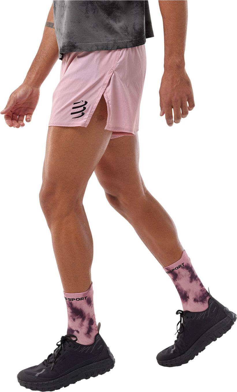 Short Splité Compressport Racing Eat My Dust! Rose Homme 2/5