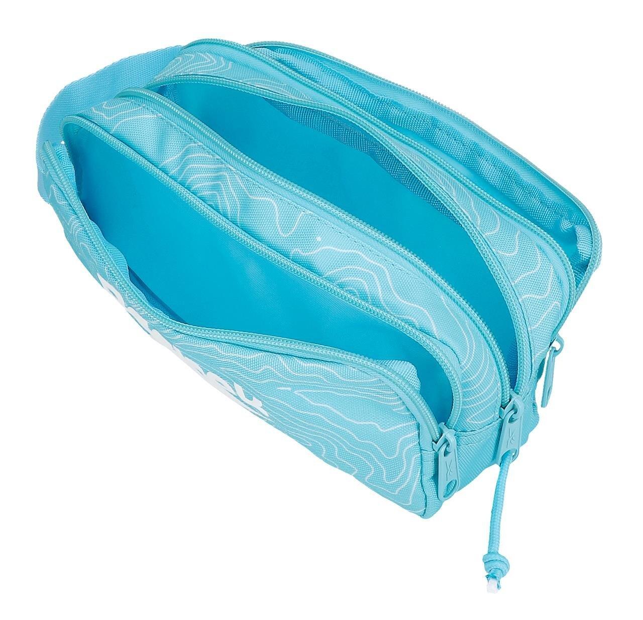 Estojo três compartimentos Reebok Madison 22x10x9 cm turquesa 3/5