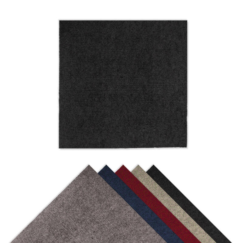 Alfombra Moqueta en loseta Báltica Antracita 50x50 cm para yoga, pilates 5/5