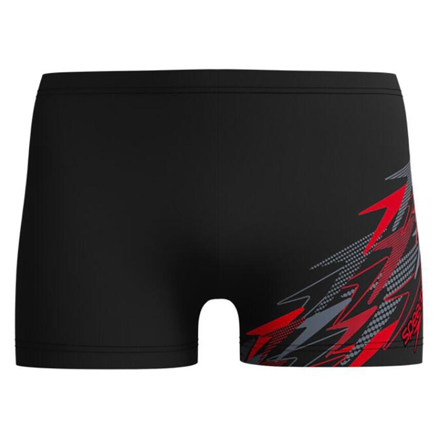 Speedo Medley Logo zwembroek voor heren, zwart/rood 5/7