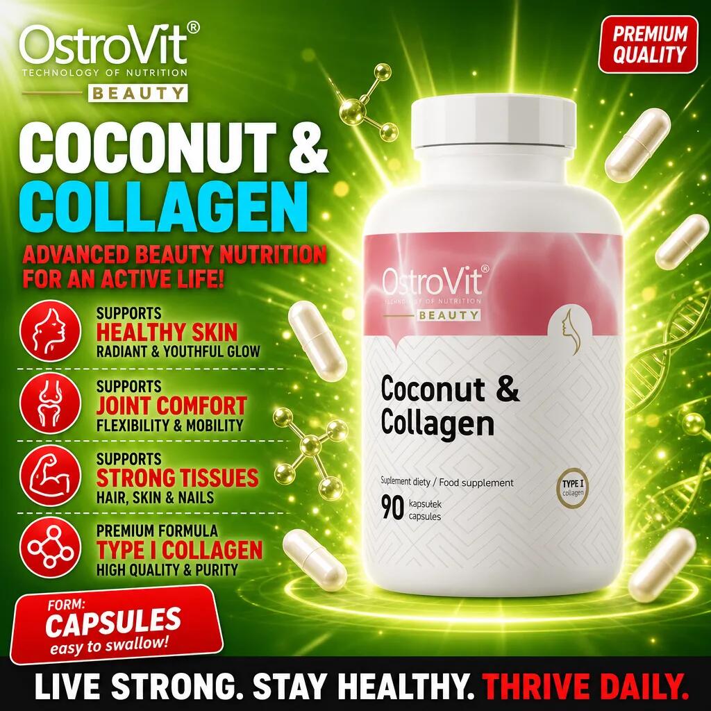 OstroVit Coconut & Marine Collagen 90 Caps