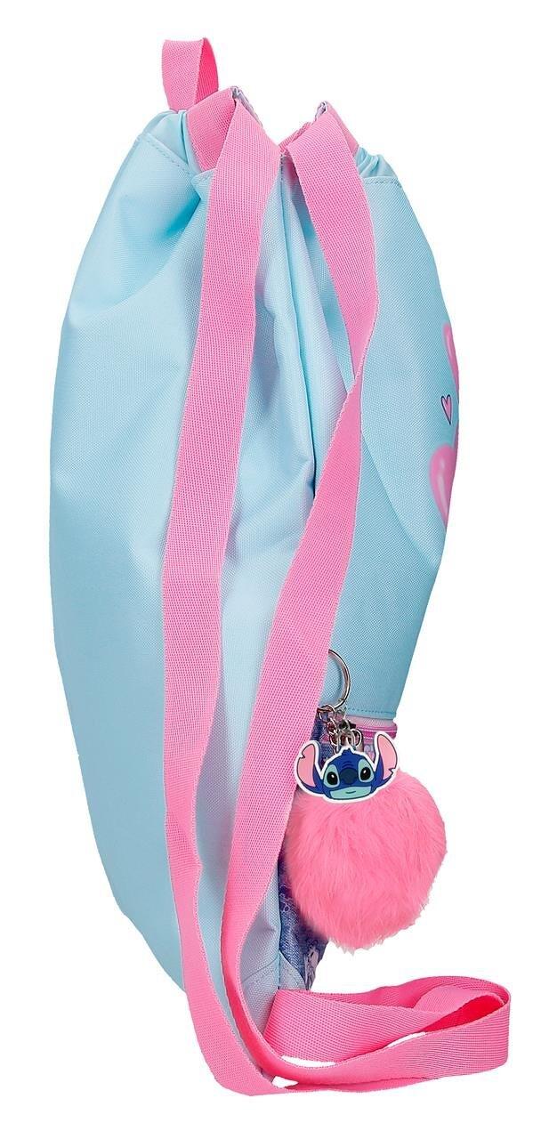 Gym sac Stitch Hearts 35x46x1 cm denim 4/5
