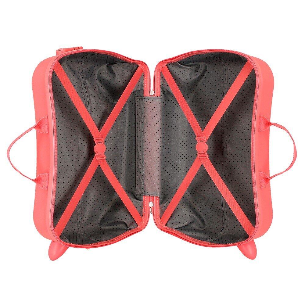 Mala infantil Inside Out Anxious ABS com capacidade de 38L coral 4/5