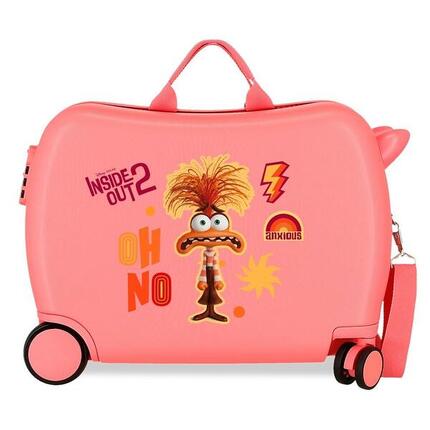 Valise enfant Inside Out Anxious ABS avec une capacité de 38L corail