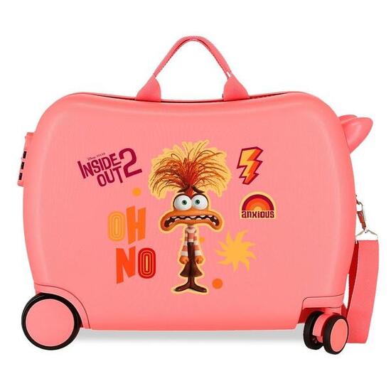 Valise enfant Inside Out Anxious ABS avec une capacité de 38L corail