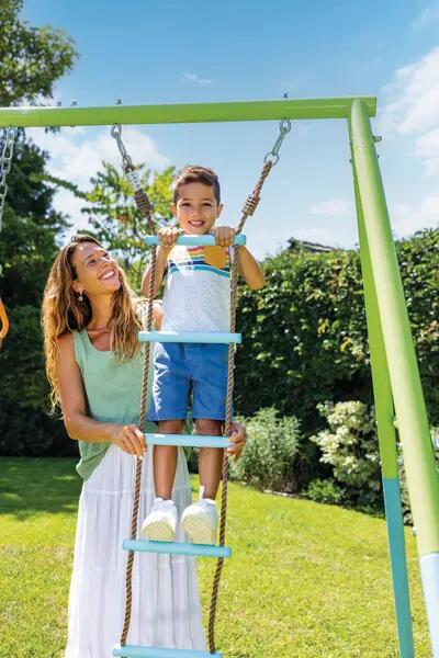 Intex 44003 - Scaletta Azzurra Con Corde per Altalena, 30x3x150 cm, 3-10 Anni 3/3