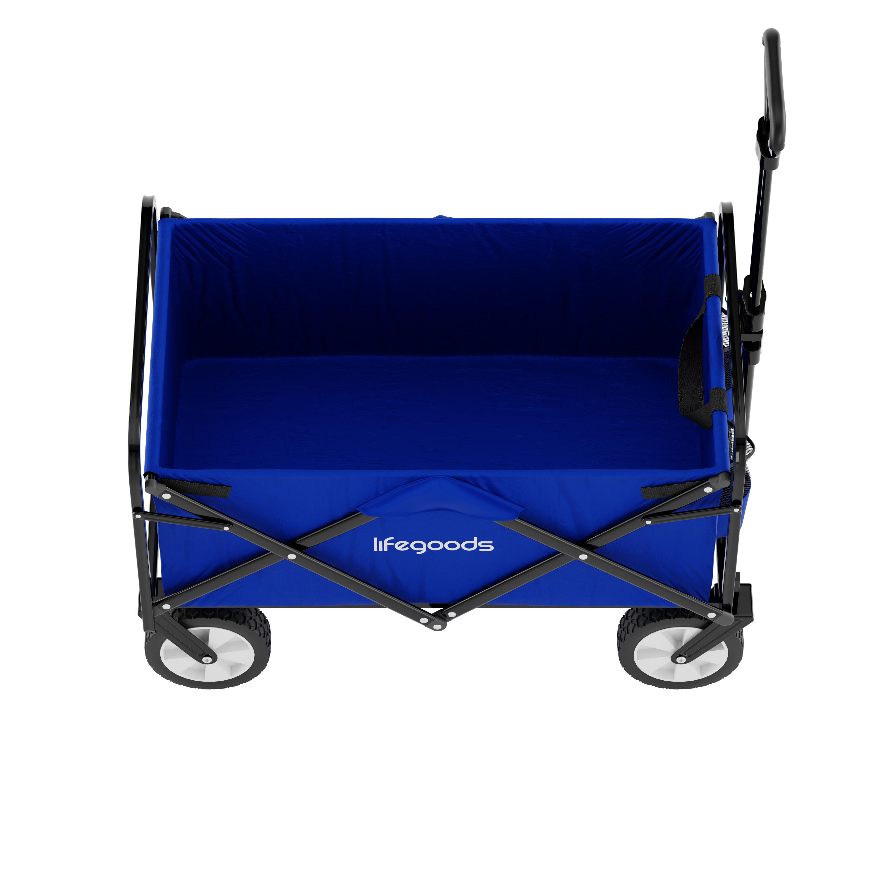 Bolderkar opvouwbaar met draaibare wielen en wasbare hoes - Blauw 3/5