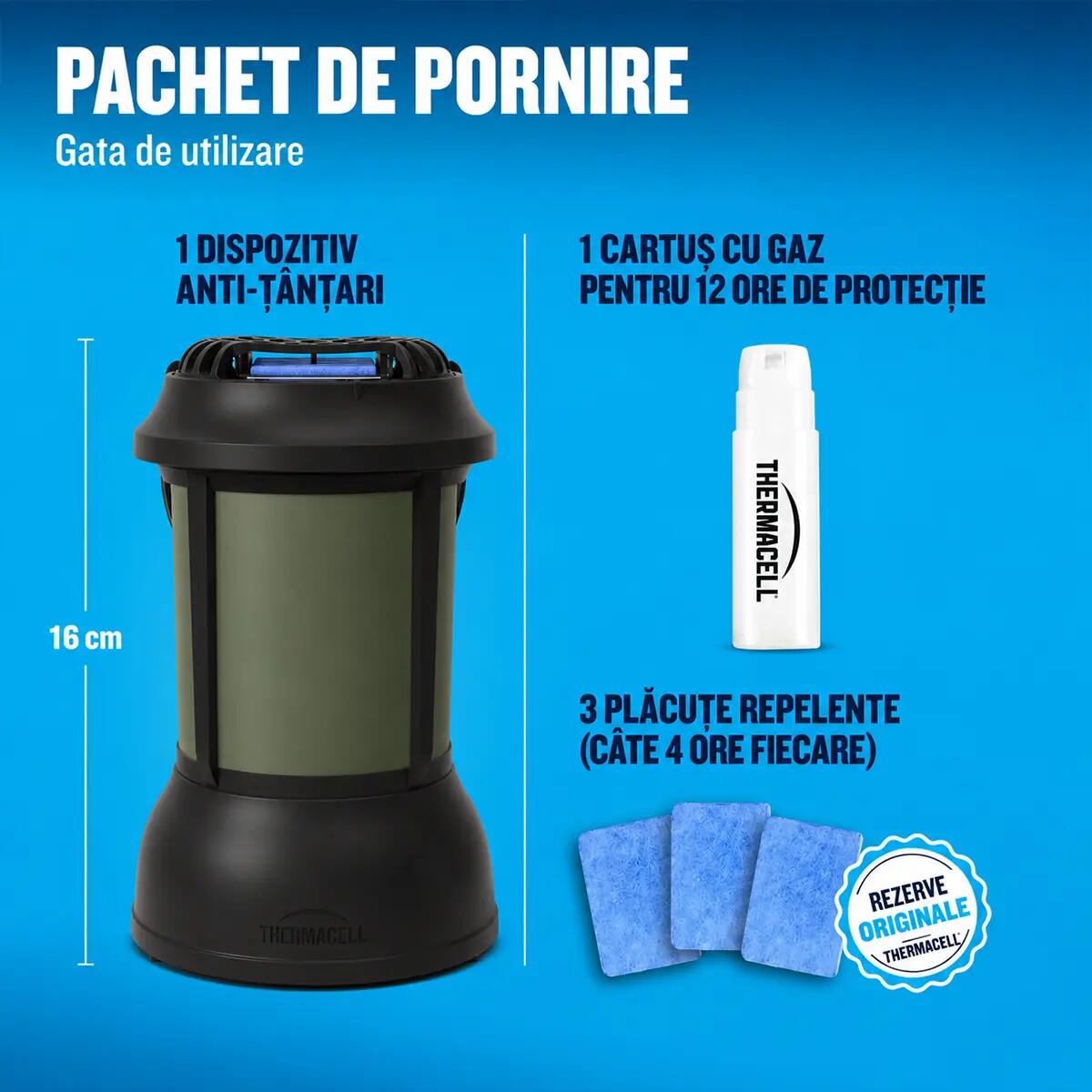 Dispozitiv anti-țânțari de masa, cu lanterna, Thermacell PSLL2 2/7