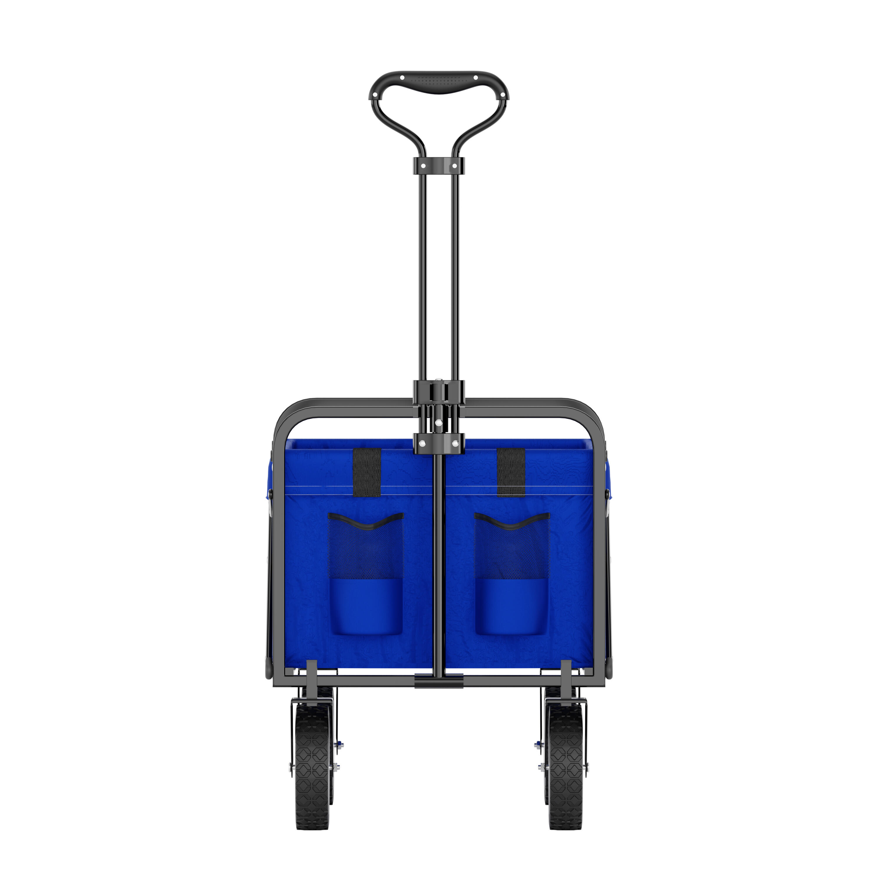 Bolderkar opvouwbaar met draaibare wielen en wasbare hoes - Blauw 4/5
