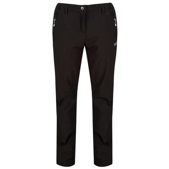 Great Outdoors Geo Pantaloni Softshell Gamba Regolare Donna Regatta Geo II Nero