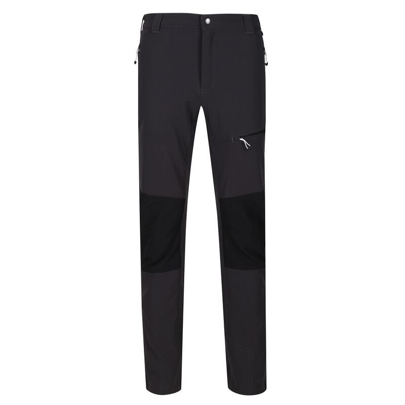 Pantalones Questra III para Hombre Ceniza, Negro