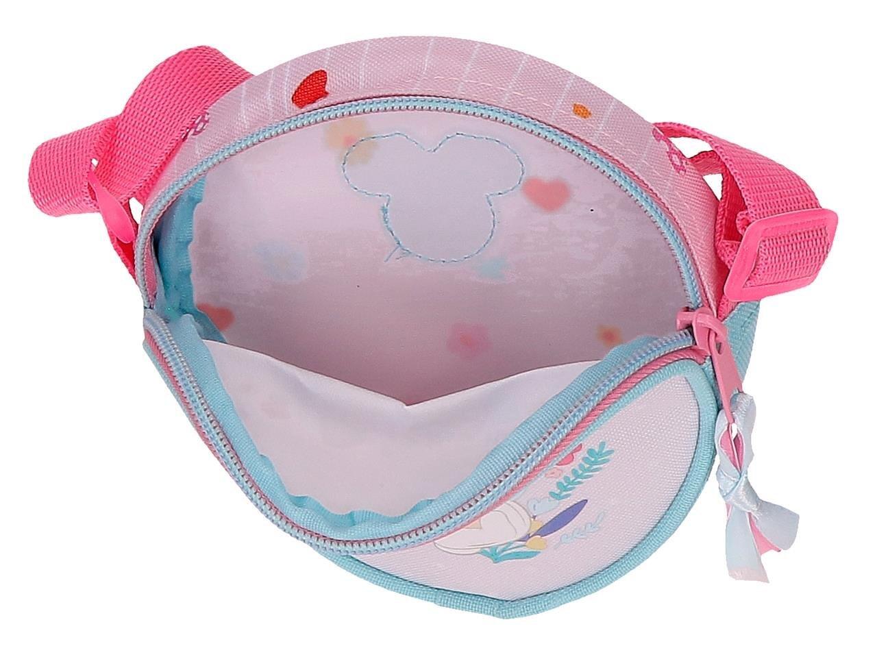 Bolsa tiracolo Minnie happy to be me 14x14x4 cm rosa 3/5