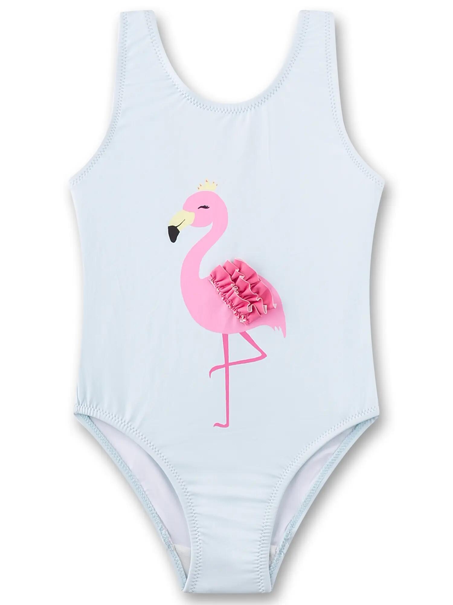 Mädchen Badeanzug Flamingo 1/4