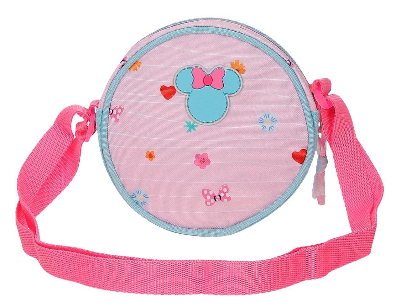 Bolsa tiracolo Minnie happy to be me 14x14x4 cm rosa 2/5