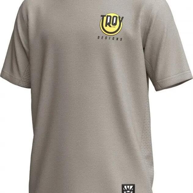 Troy Lee Designs Skyline Ride Short-Sleeve Jersey, Gray, Kids'