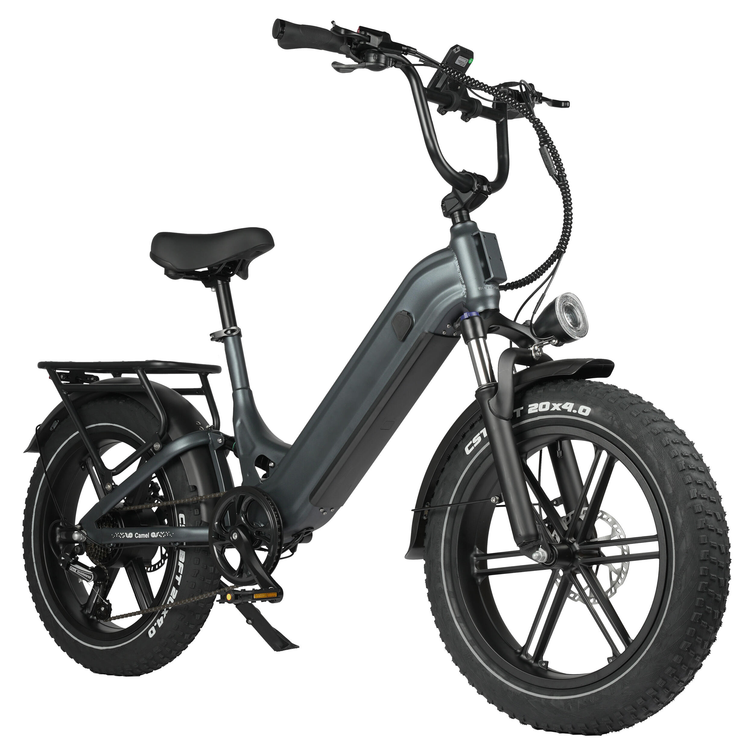 Camel 20 Zoll Fatbike E-Bike 48V18Ah 250W 120KM Shimano 7-Gang 4/4