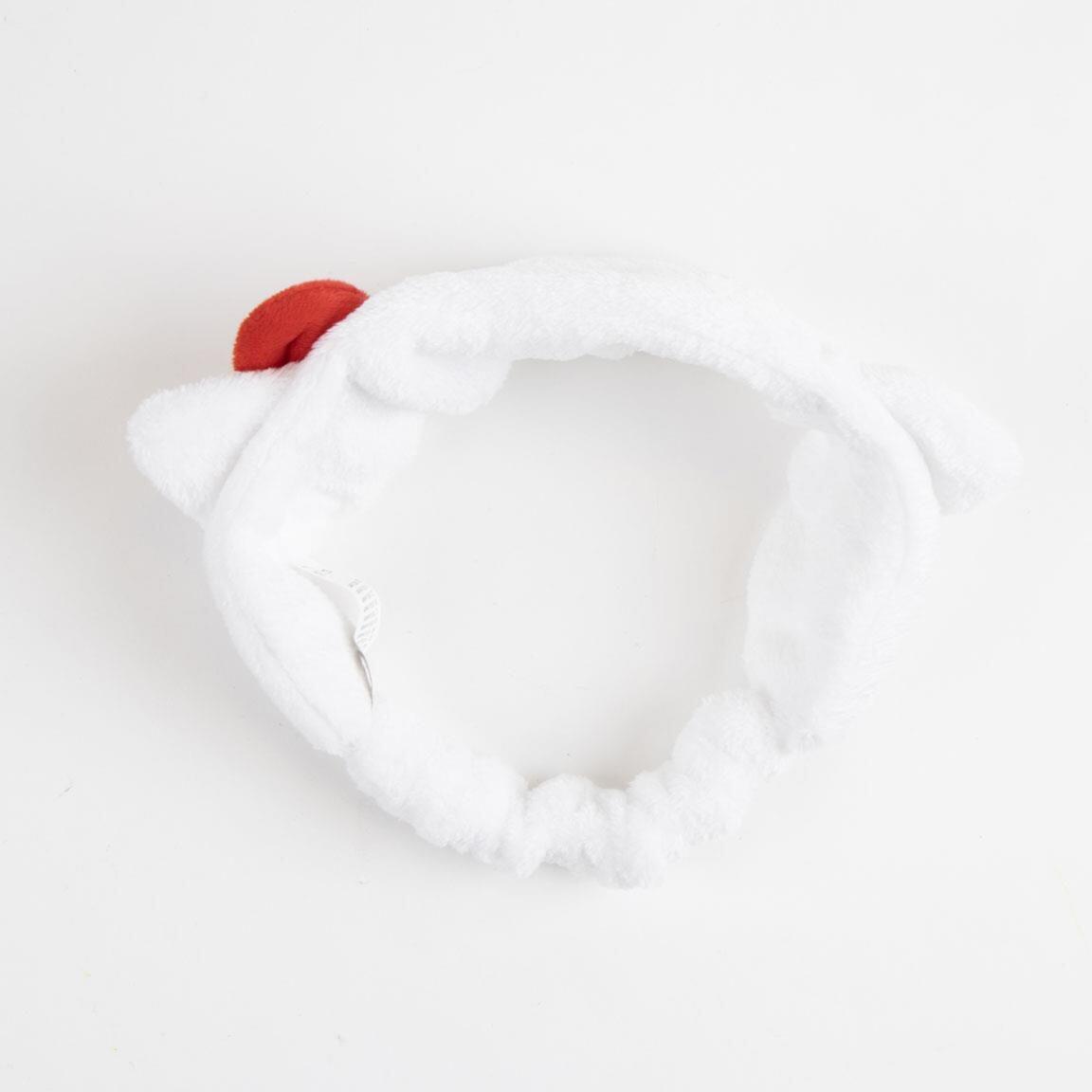 Cerchietto per make-up per adulti Hello Kitty morbido Bianco e rosso 3/7