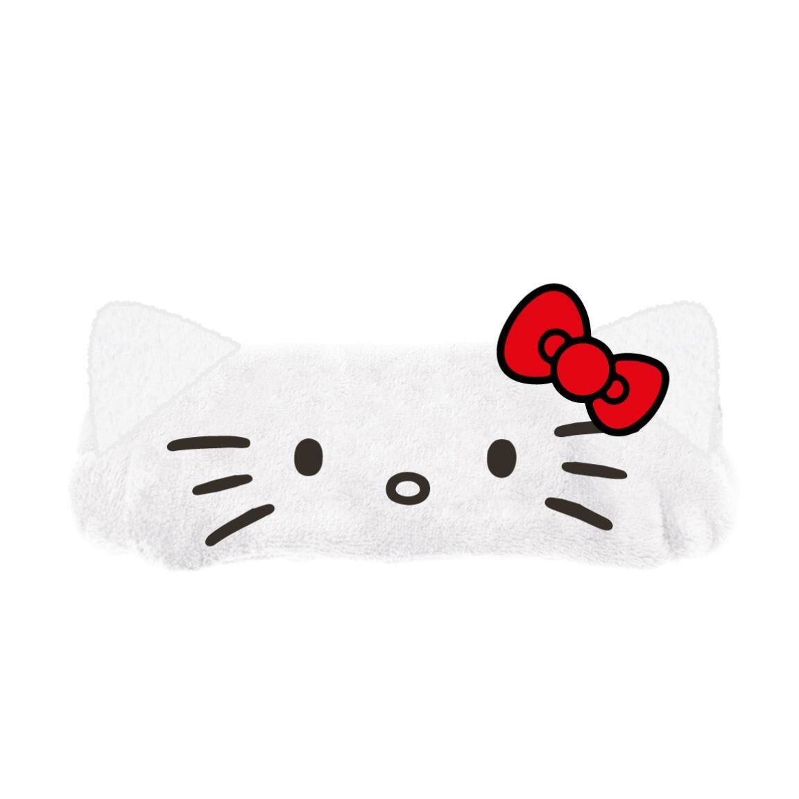 Cerchietto per make-up per adulti Hello Kitty morbido Bianco e rosso 2/7