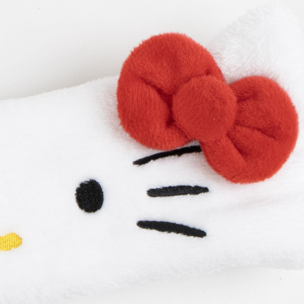 Cerchietto per make-up per adulti Hello Kitty morbido Bianco e rosso 4/7