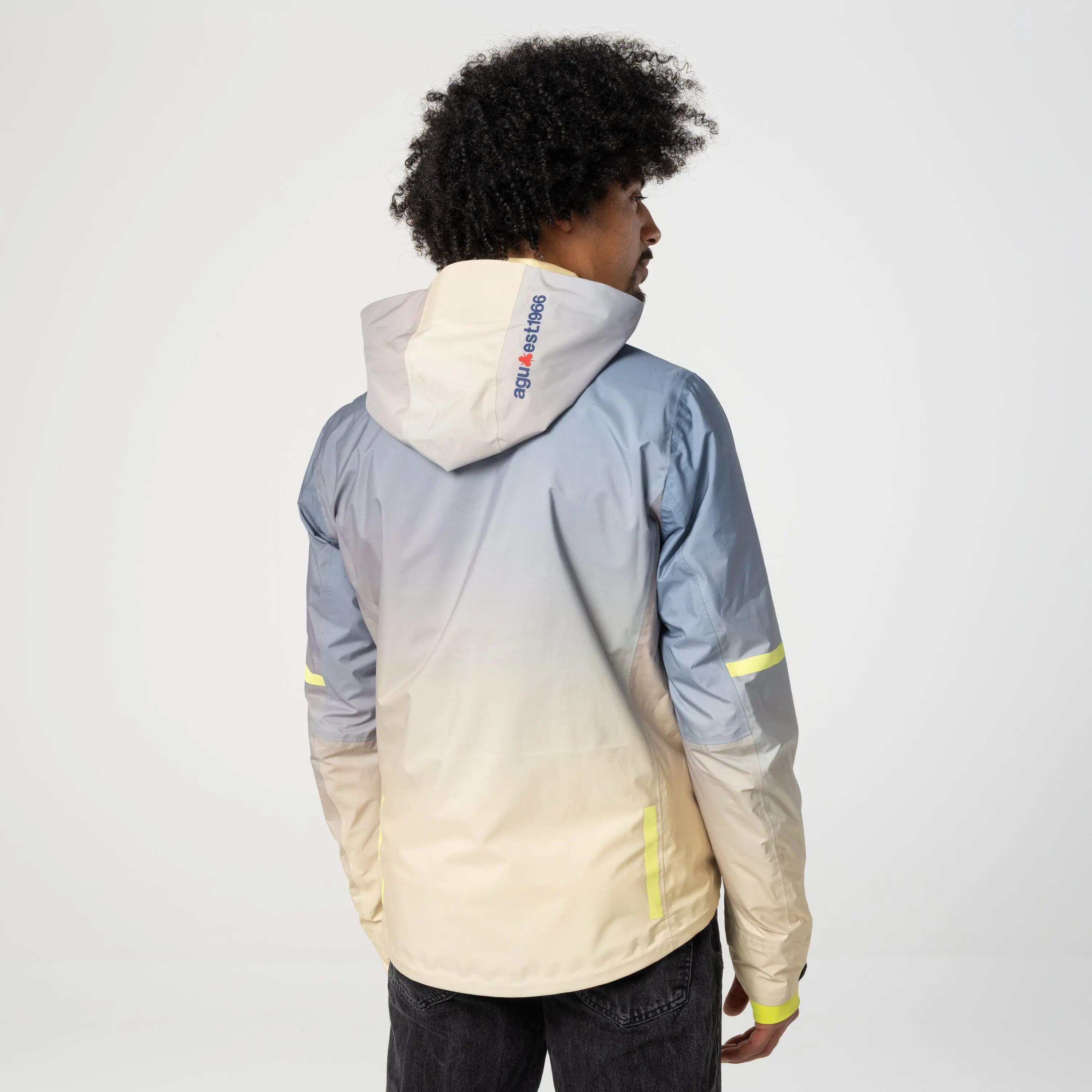 Veste de pluie vélo ville imperméable Pro gris 3/7