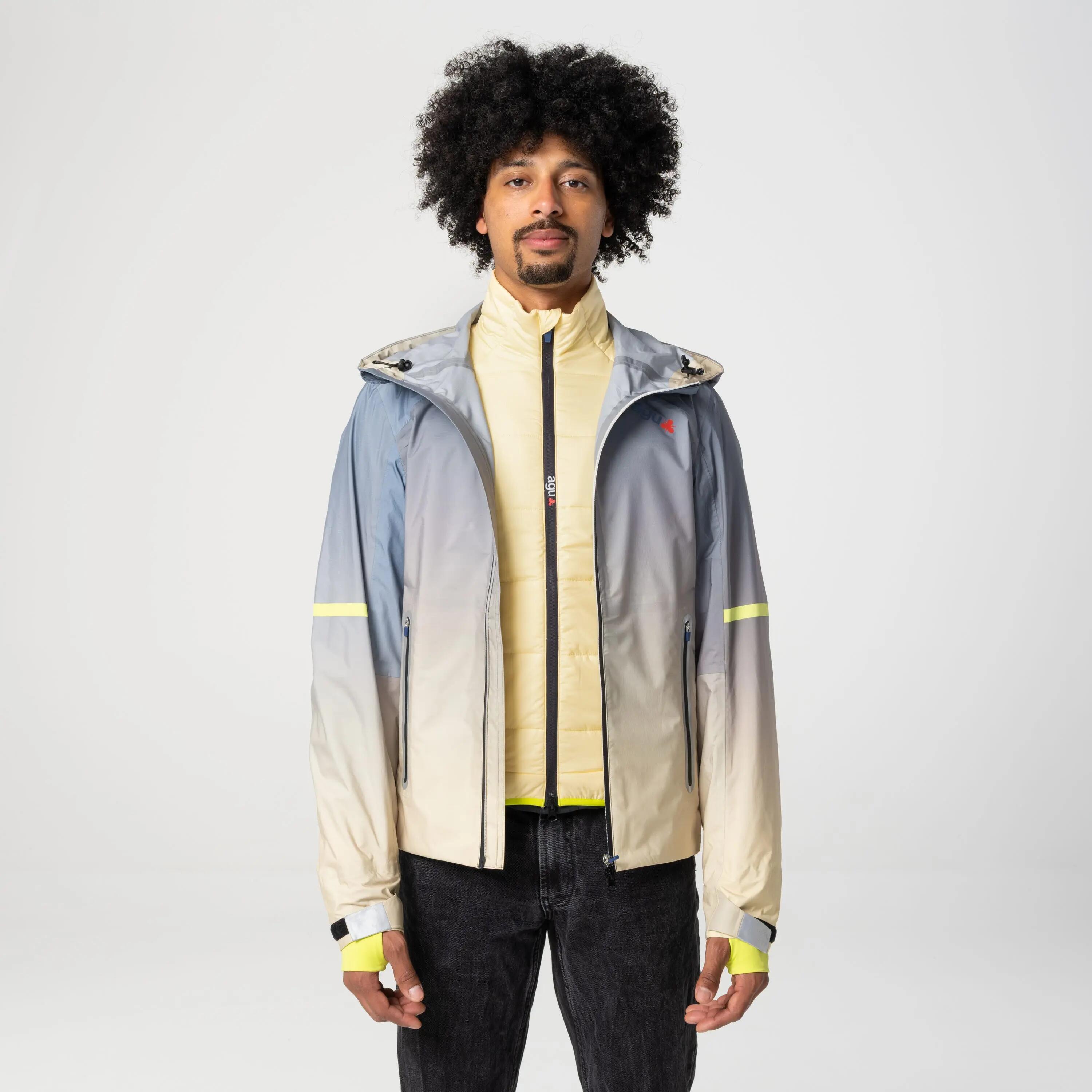Veste de pluie vélo ville imperméable Pro gris 5/7