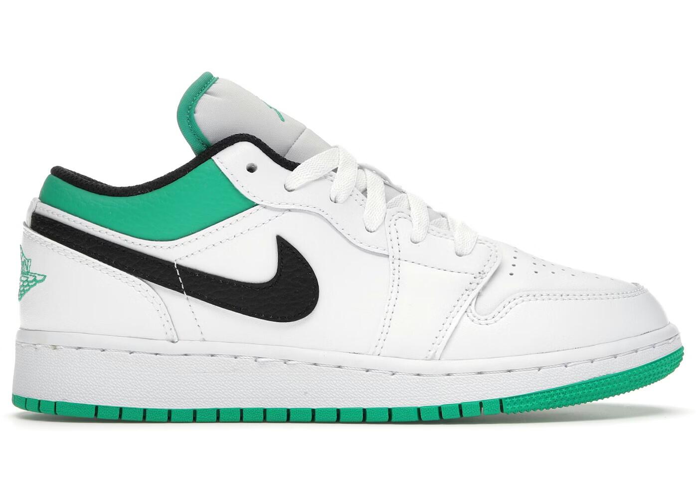 Scarpe - Bambini - Low-top pelle - Jordan 1 Low - Bianco/Verde 1/2