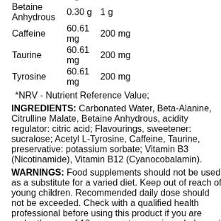 Applied Nutrition ABE Performance Energy Drink 330ml x4 fruit candy