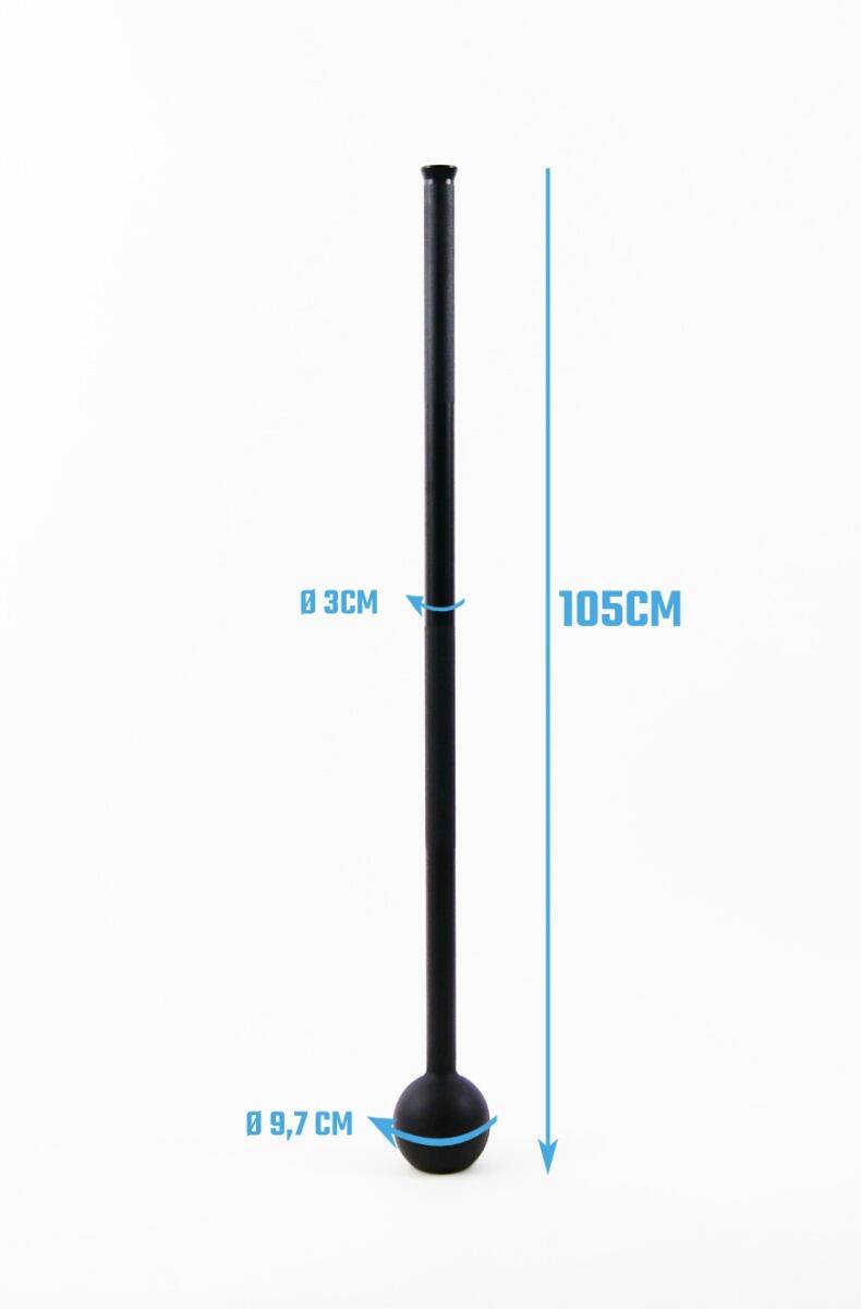 Muscle Power Macebell kleur: zwart 6 kg 5/6
