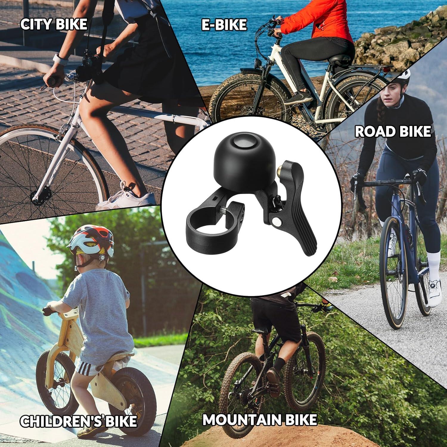 ROCKBROS Mini Hidden Bike Bell 100dB Copper Alloy Links 7/7