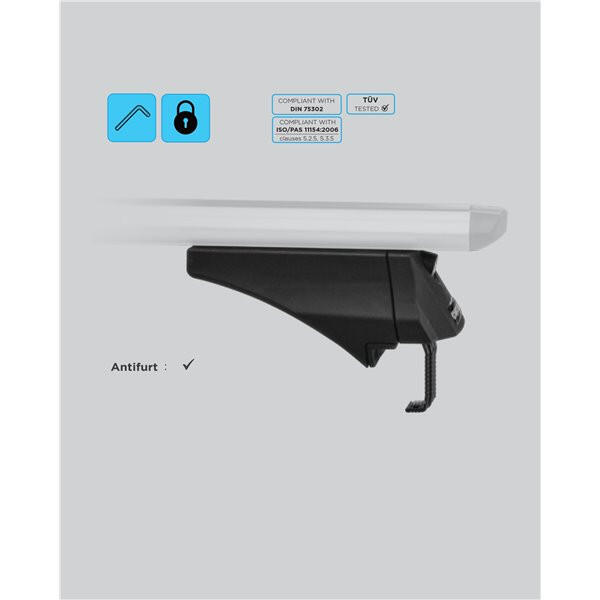 Bare transversale aluminiu MENABO Blade M pentru Nissan Pathfinder R51 2005-2012