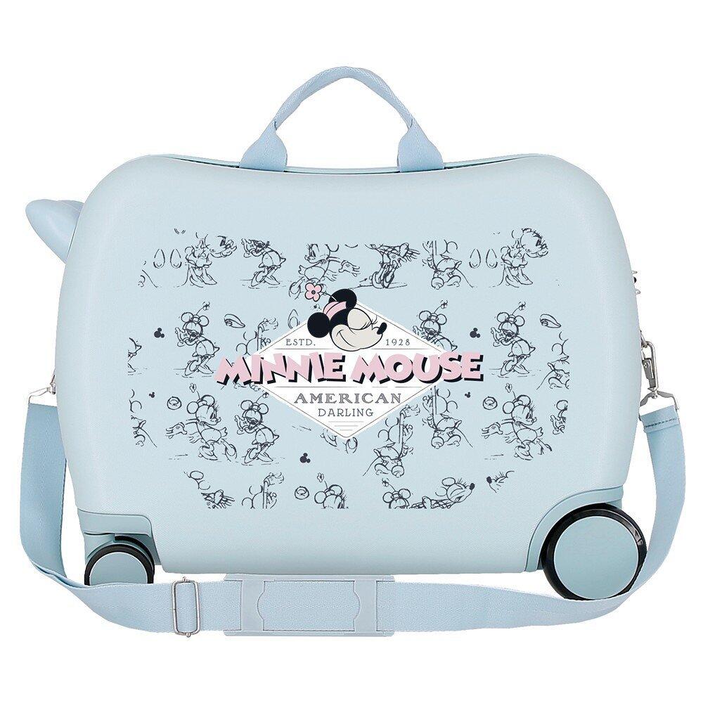 Valise enfant Minnie american darling ABS avec une capacité de 38L bleu clair 2/5