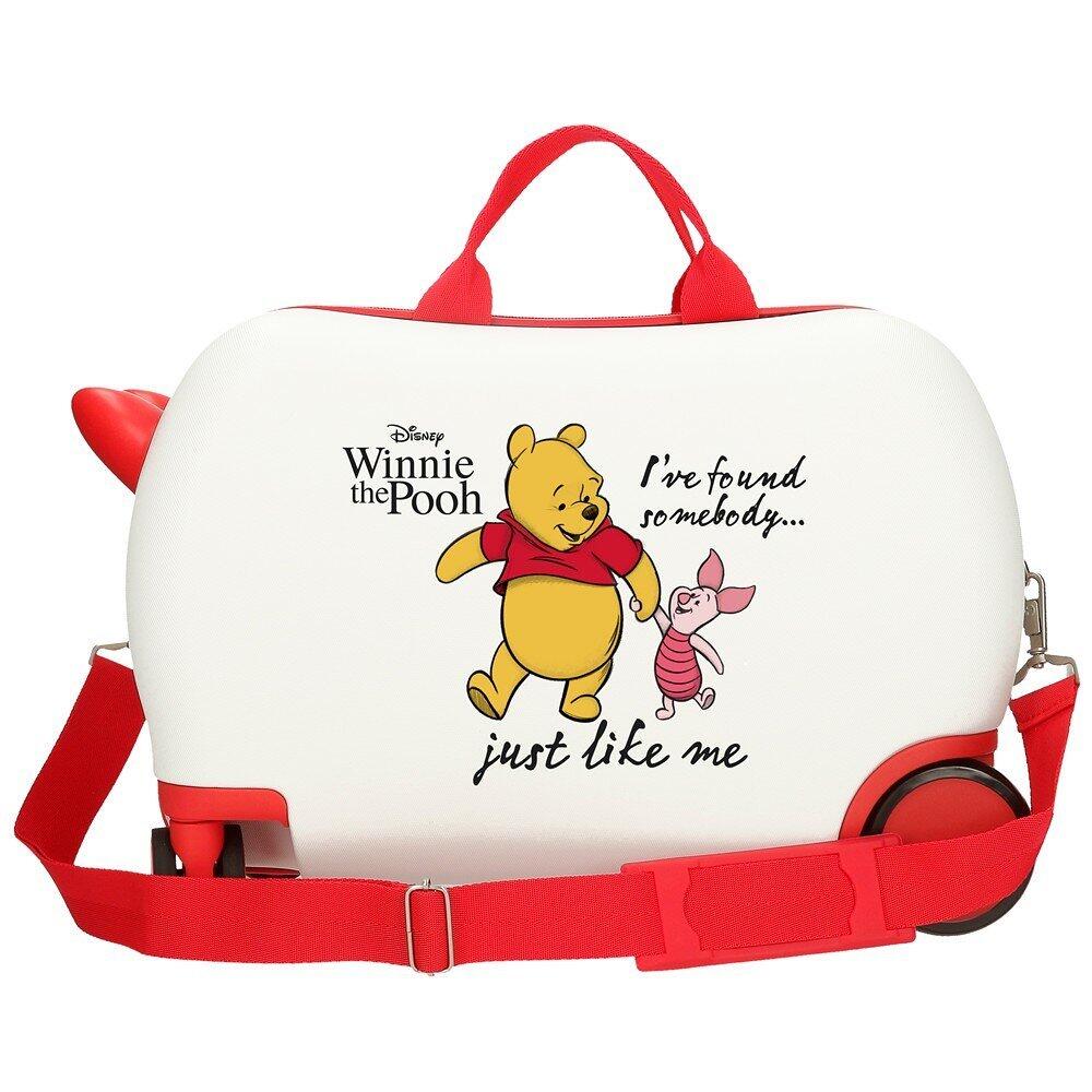 Mala infantil Ursinho Pooh & Piglet ABS com capacidade de 24L branco 2/5